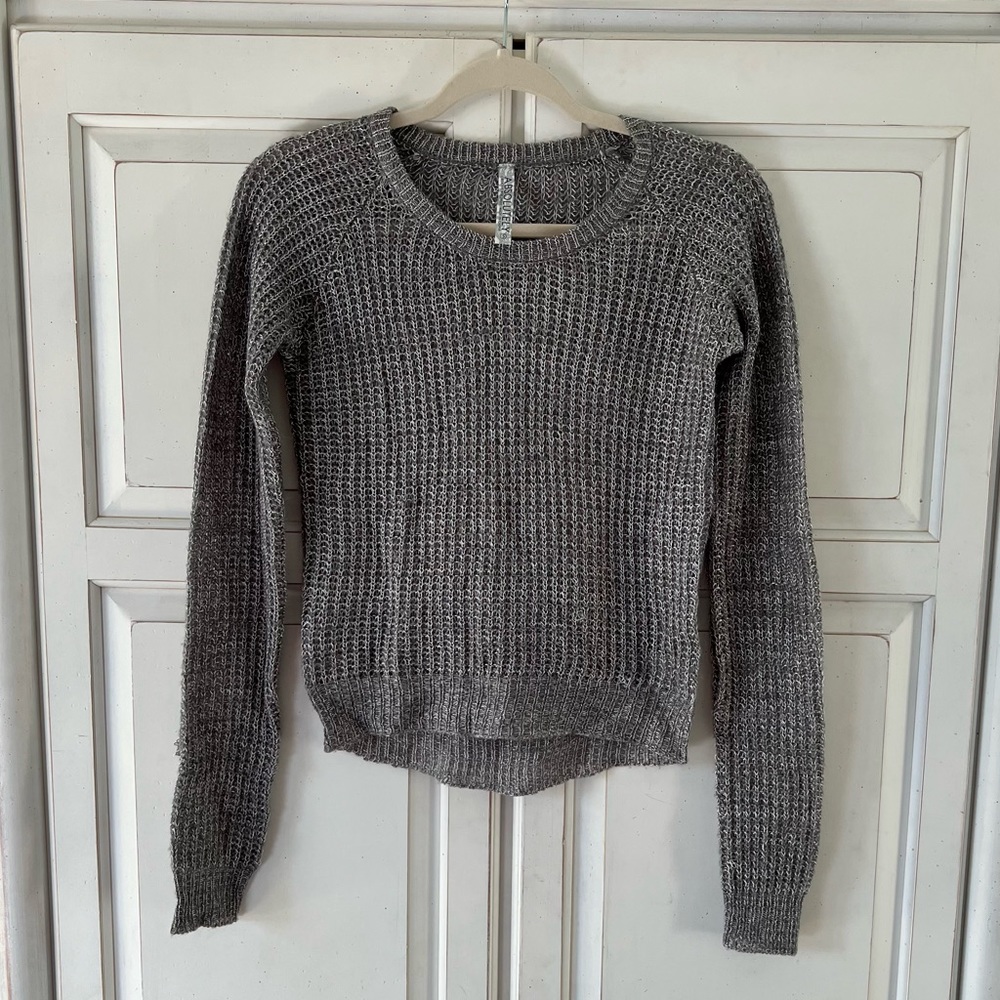Absolutely Grey Knit Comfy Warm Sweater